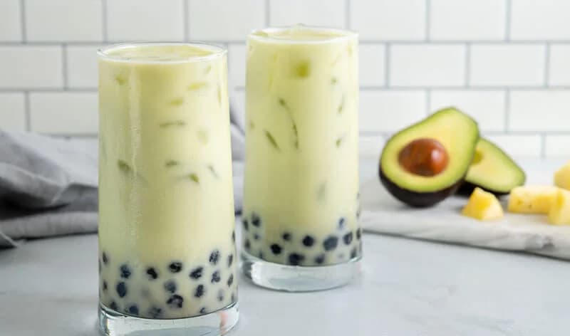 ထောပတ်သီး Smoothie ဖျော်ရည် အေးအေးလေး