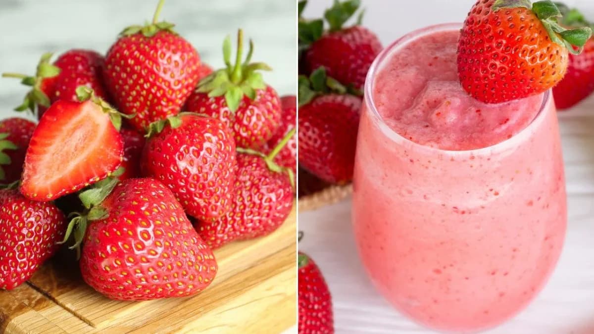 ချိုချိုချဥ်ချဥ်နဲ့အရသာရှိတဲ့ STRAWBERRY ENERGY SMOOTHIE