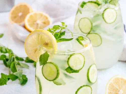 စိတ်ကိုကြည်လင်စေပြီး အေးမြစေတဲ့ Cucumber Lemonade Cooler